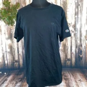 Champion Men's Cotton Jersey T-Shirt, Black Medium