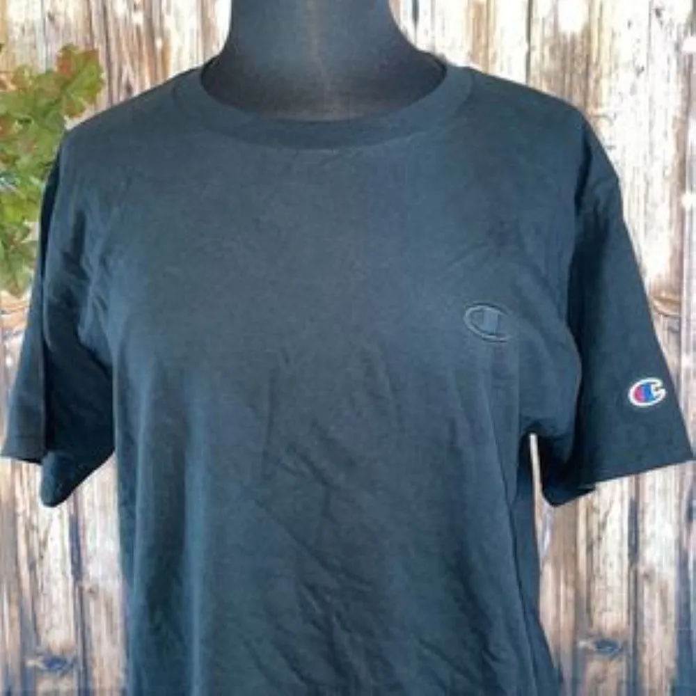 Champion Men's Cotton Jersey T-Shirt, Black Medium