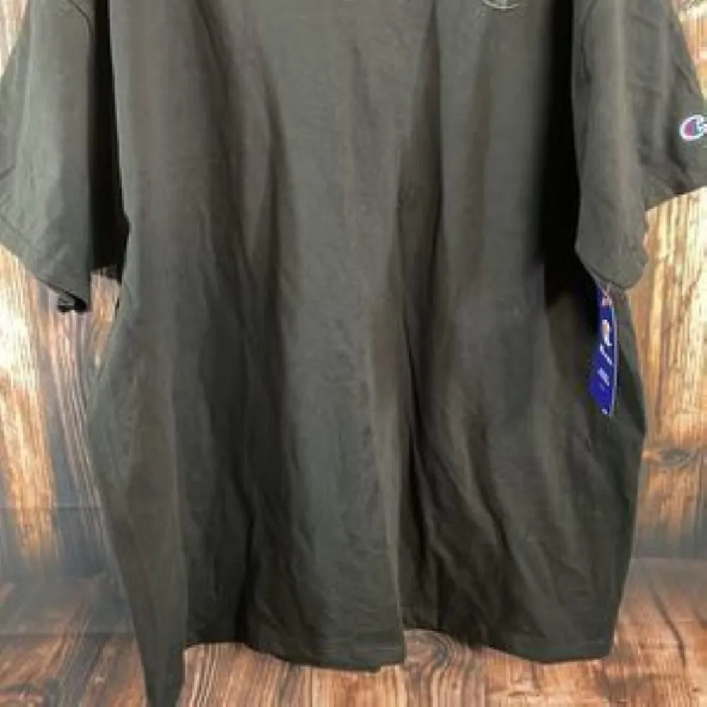Champion Men's Cotton Jersey T-Shirt, Black - XL