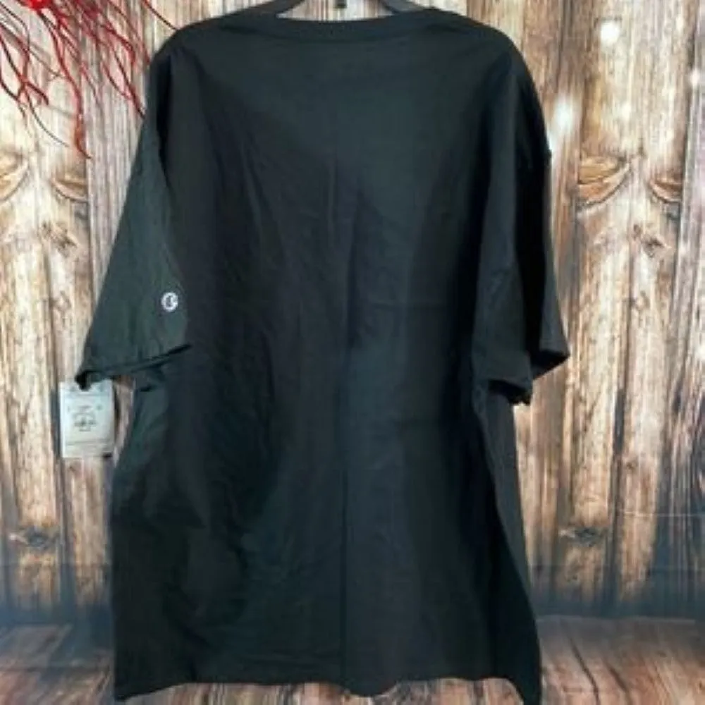 Champion Men's Cotton Jersey T-Shirt, Black - XL