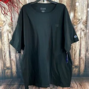 Champion Men's Cotton Jersey T-Shirt, Black - XL