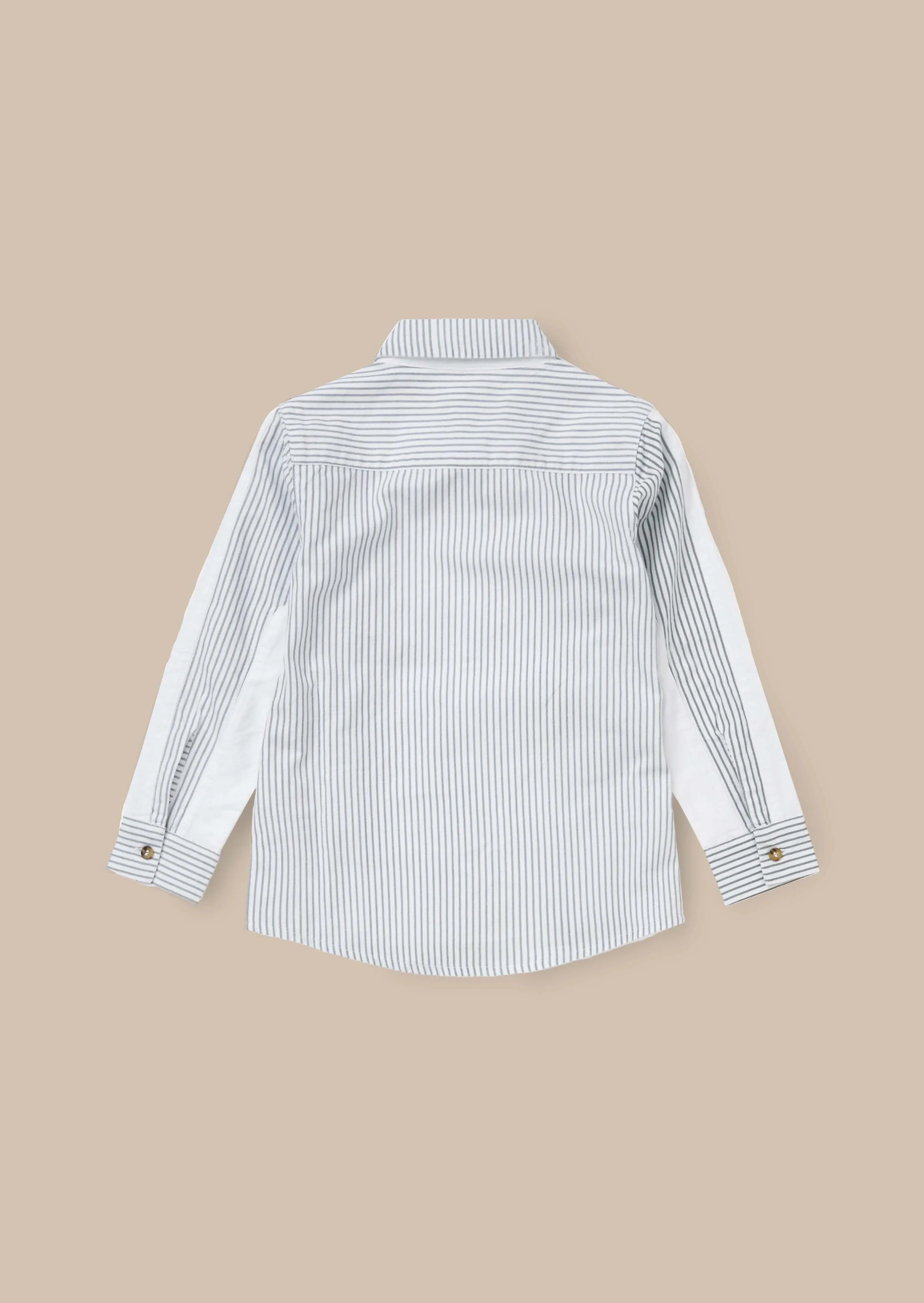 Chase Blue Colour Block Smart Shirt