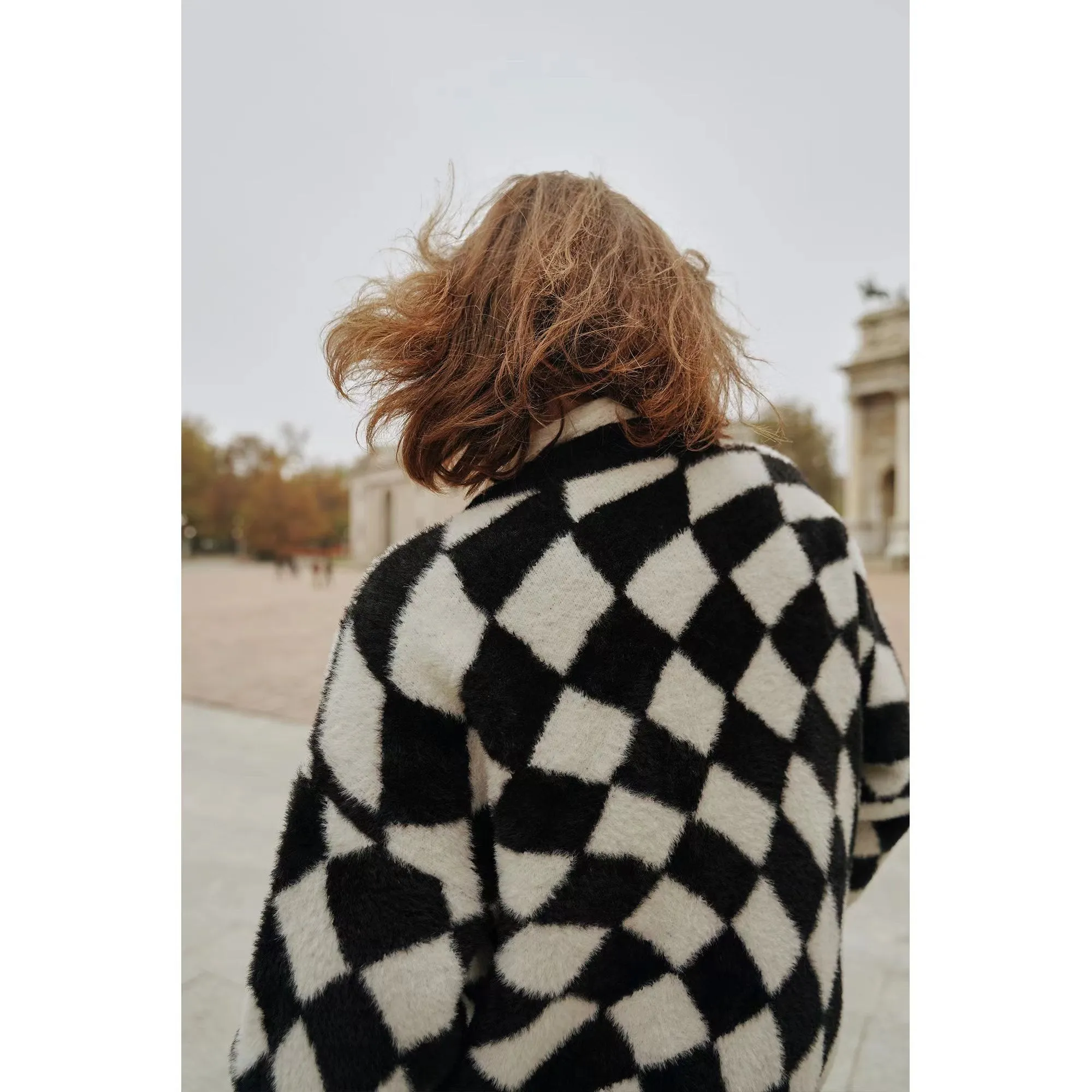 Checkerboard Cardigan