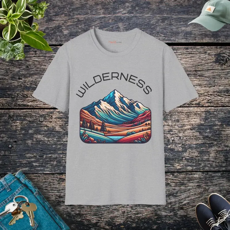 Chic Comfy Wilderness Traveler Unisex Softstyle t Shirt