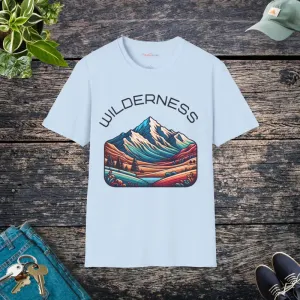 Chic Comfy Wilderness Traveler Unisex Softstyle t Shirt