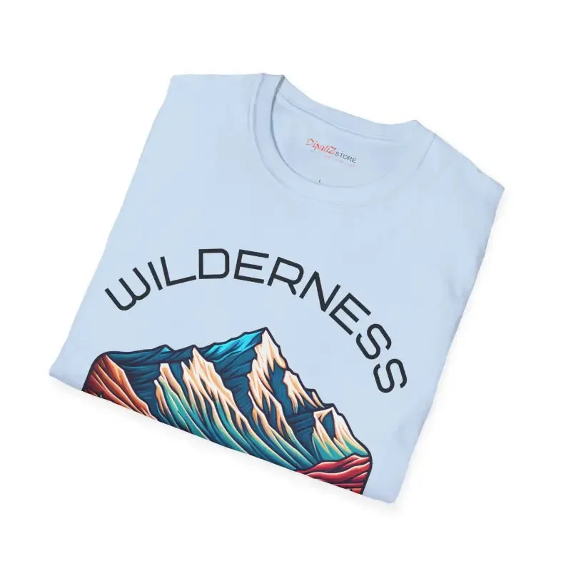 Chic Comfy Wilderness Traveler Unisex Softstyle t Shirt