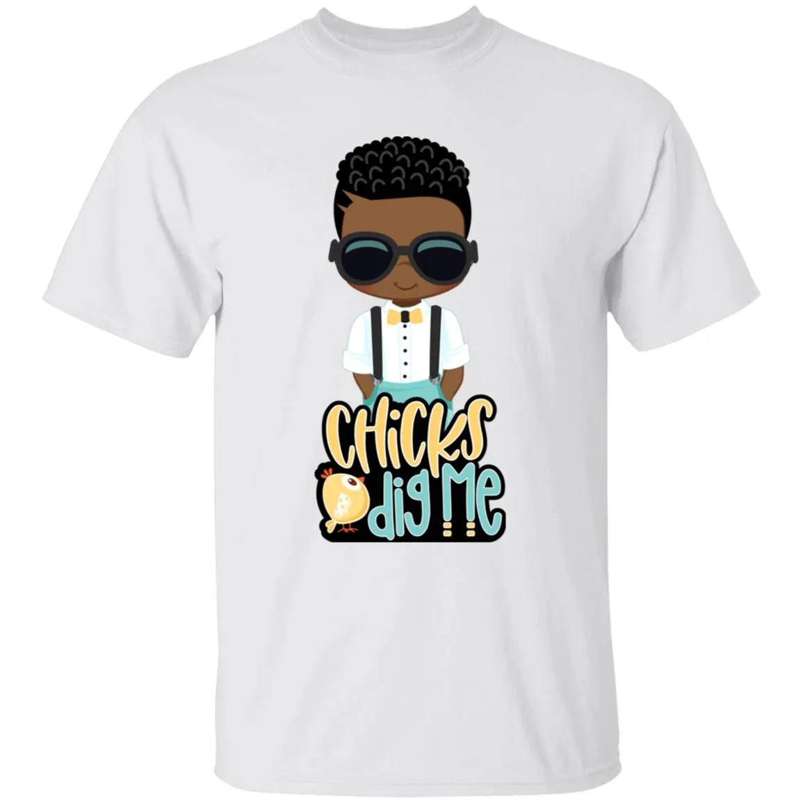 Chicks Dig Me Easter Youth 5.3 oz 100% Cotton T-Shirt