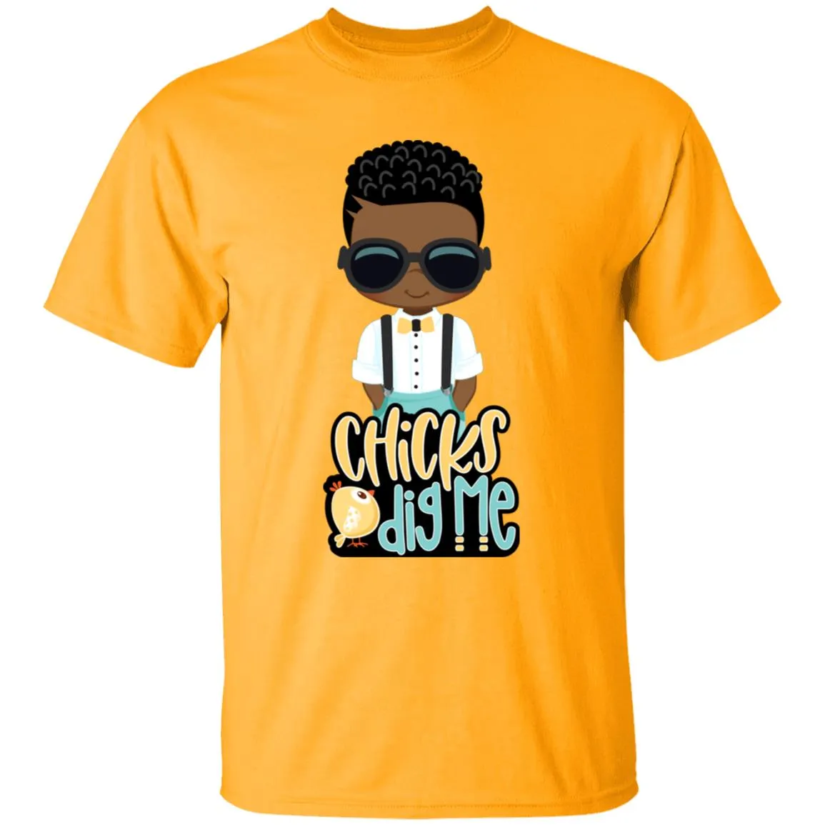 Chicks Dig Me Easter Youth 5.3 oz 100% Cotton T-Shirt