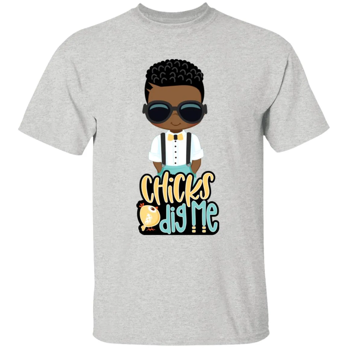 Chicks Dig Me Easter Youth 5.3 oz 100% Cotton T-Shirt