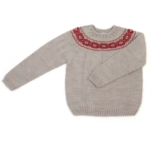 CHOCOLATE ANDINO FAIRISLE JUMPER