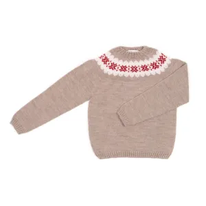 CHOCOLATE FAIRISLE ADEMARO JUMPER