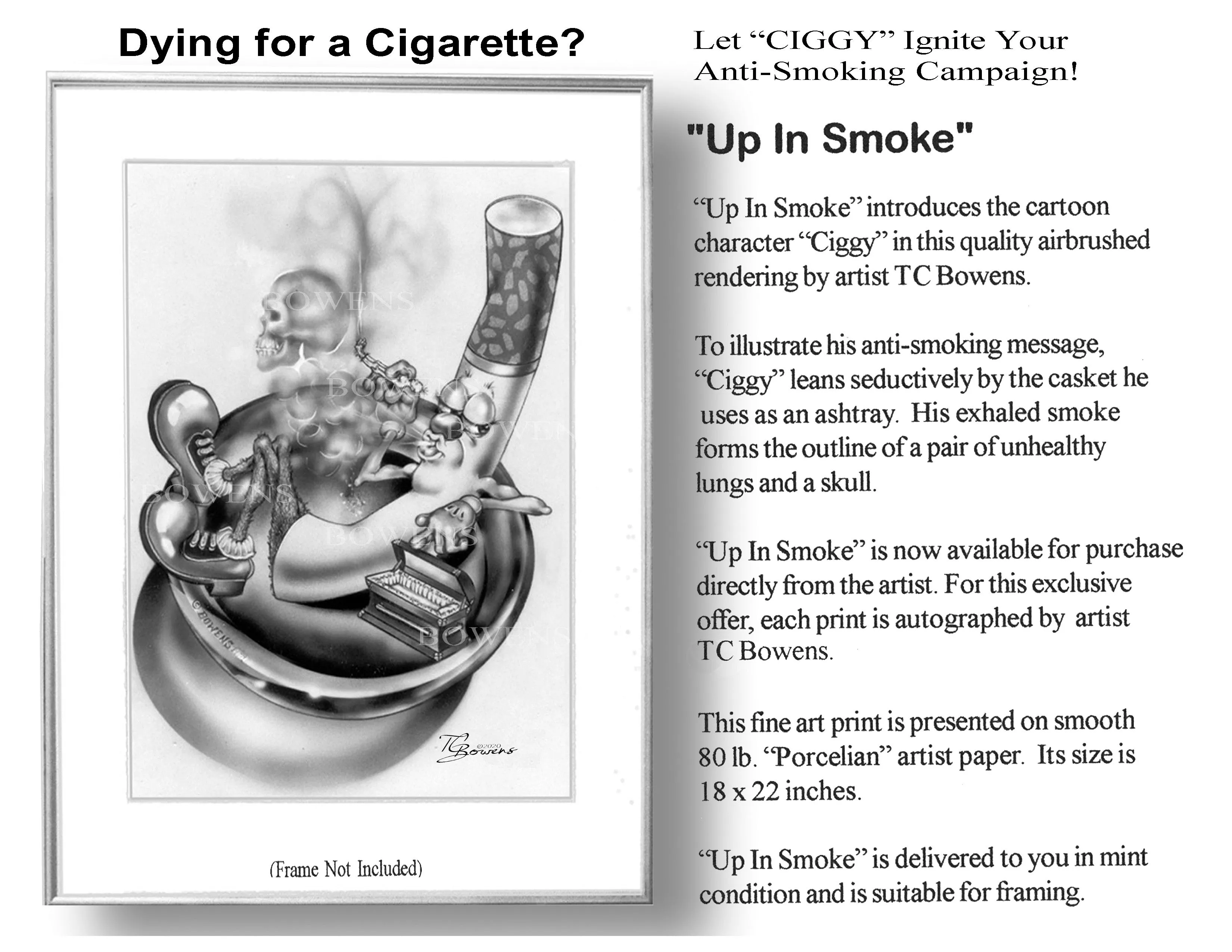 Ciggy Art Print