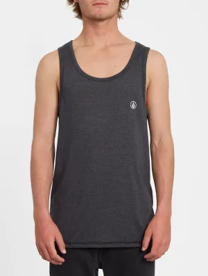 Circle Blanks Tank top - HEATHER BLACK