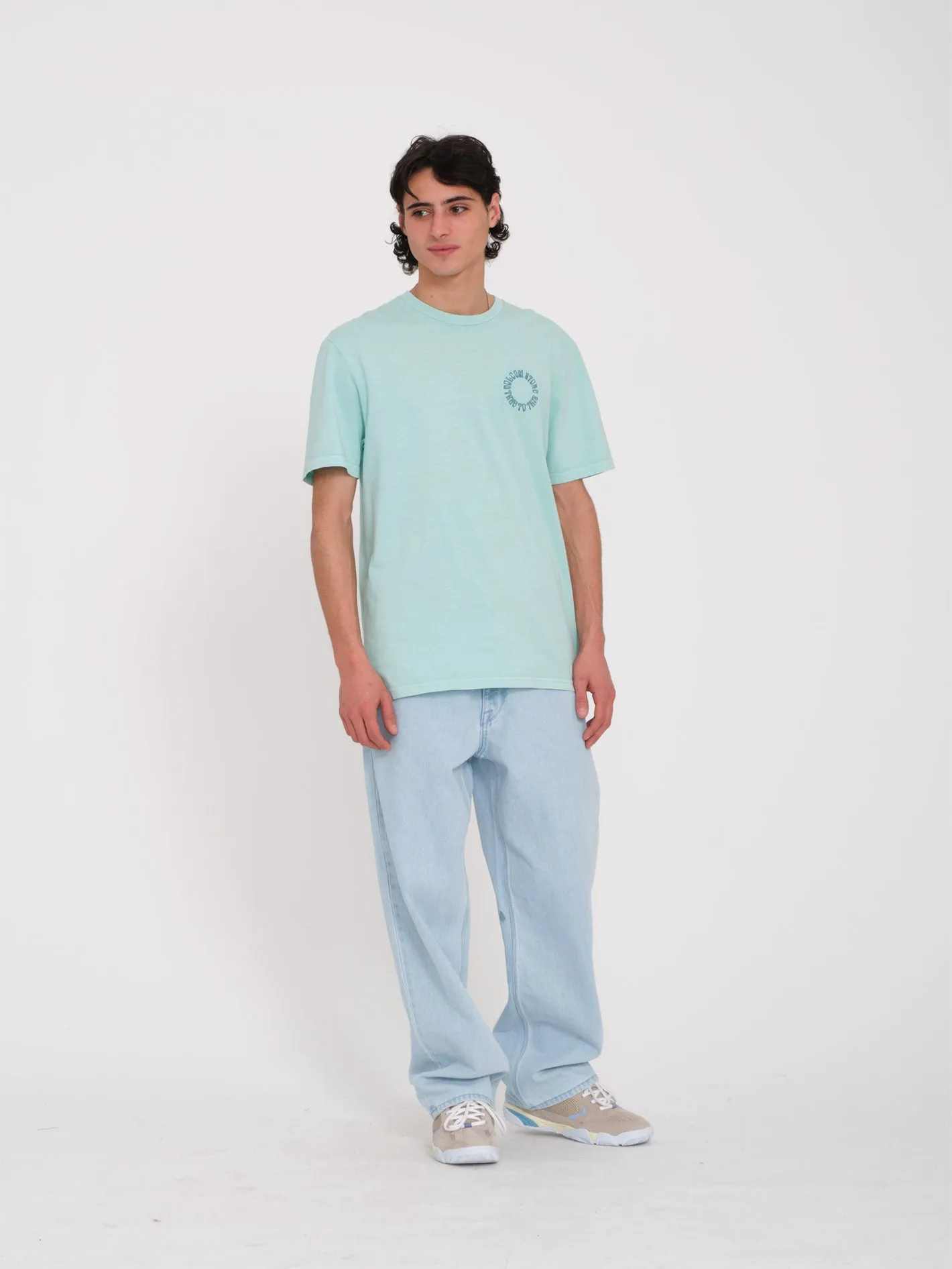 Circle Emb T-shirt - BOTTLE GREEN