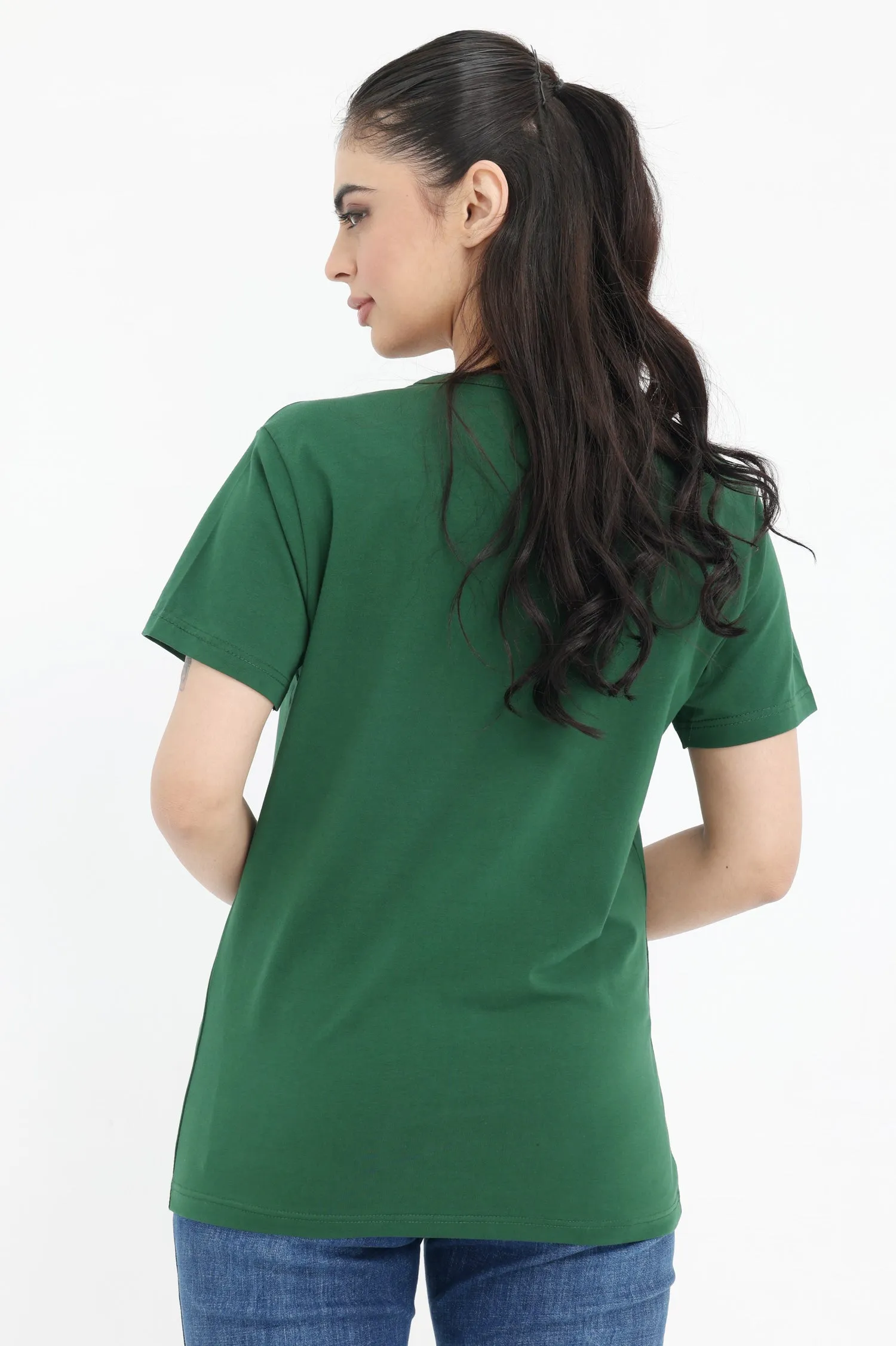 CLASSIC FIT ESSENTIAL TEE-DARK-GREEN