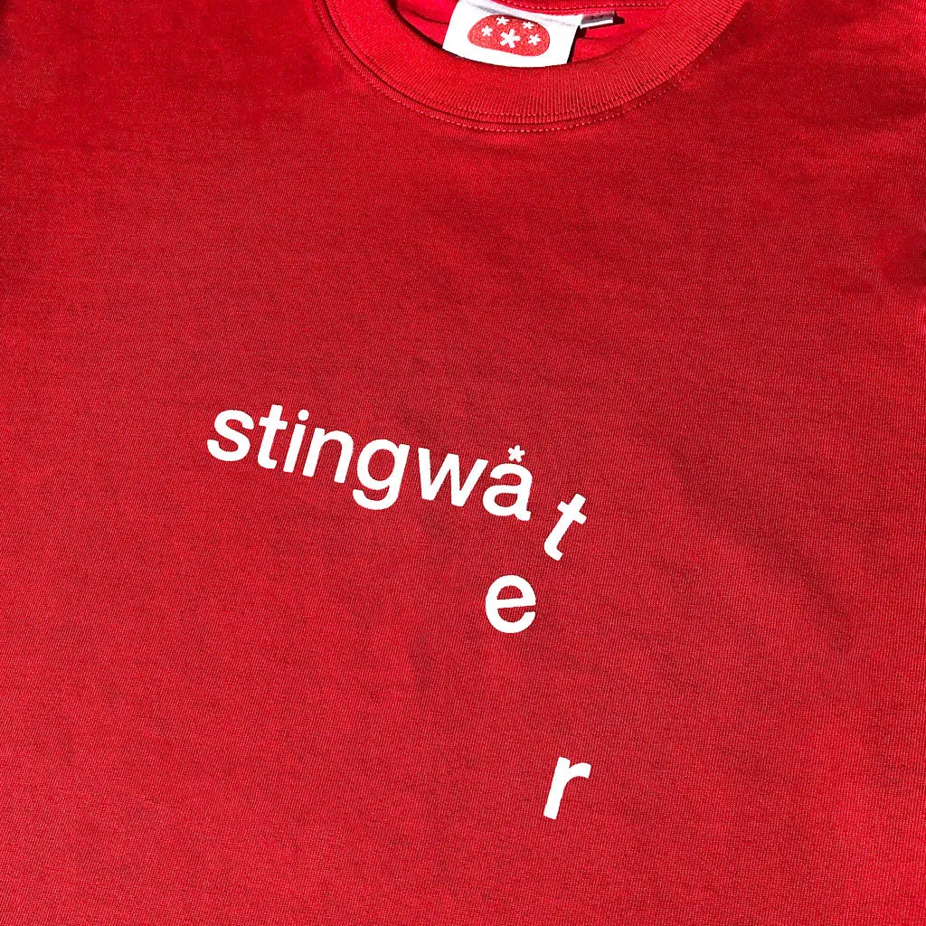 Classic Stingwater Melting Logo T-Shirt Red