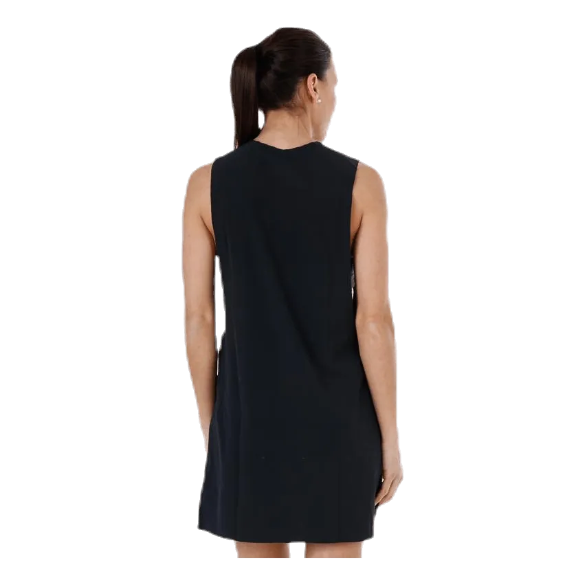 Coastal Biker Dress Black