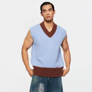 Colorblock V-Neck Sweater Vest