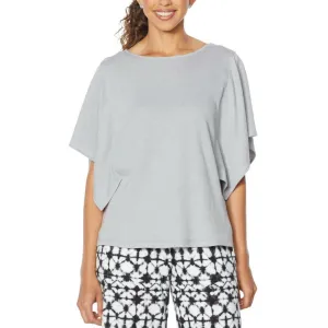 Comfort Code Double Jersey Flutter-Sleeve Top