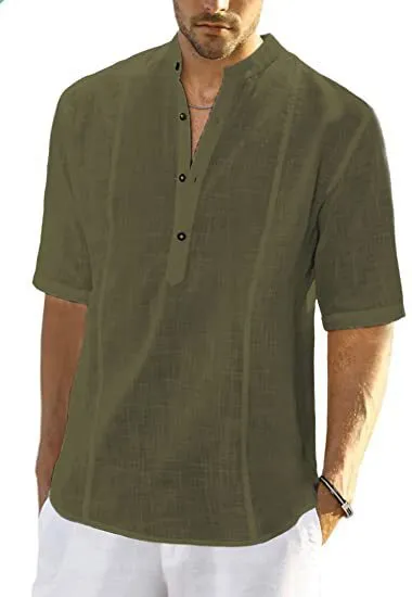 Comfortable casual shirts made from linen