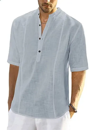Comfortable casual shirts made from linen