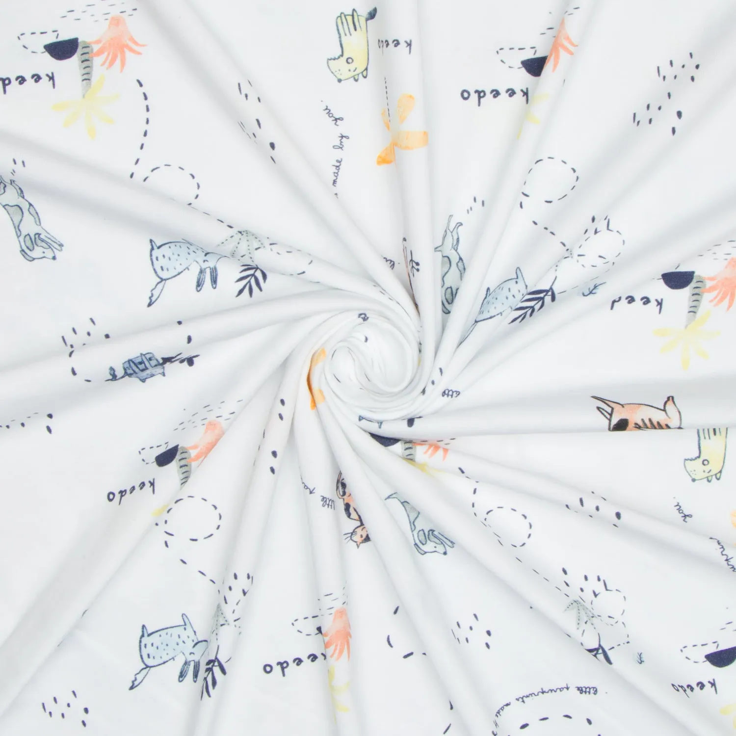 Cotton Lycra Printed Best Friends