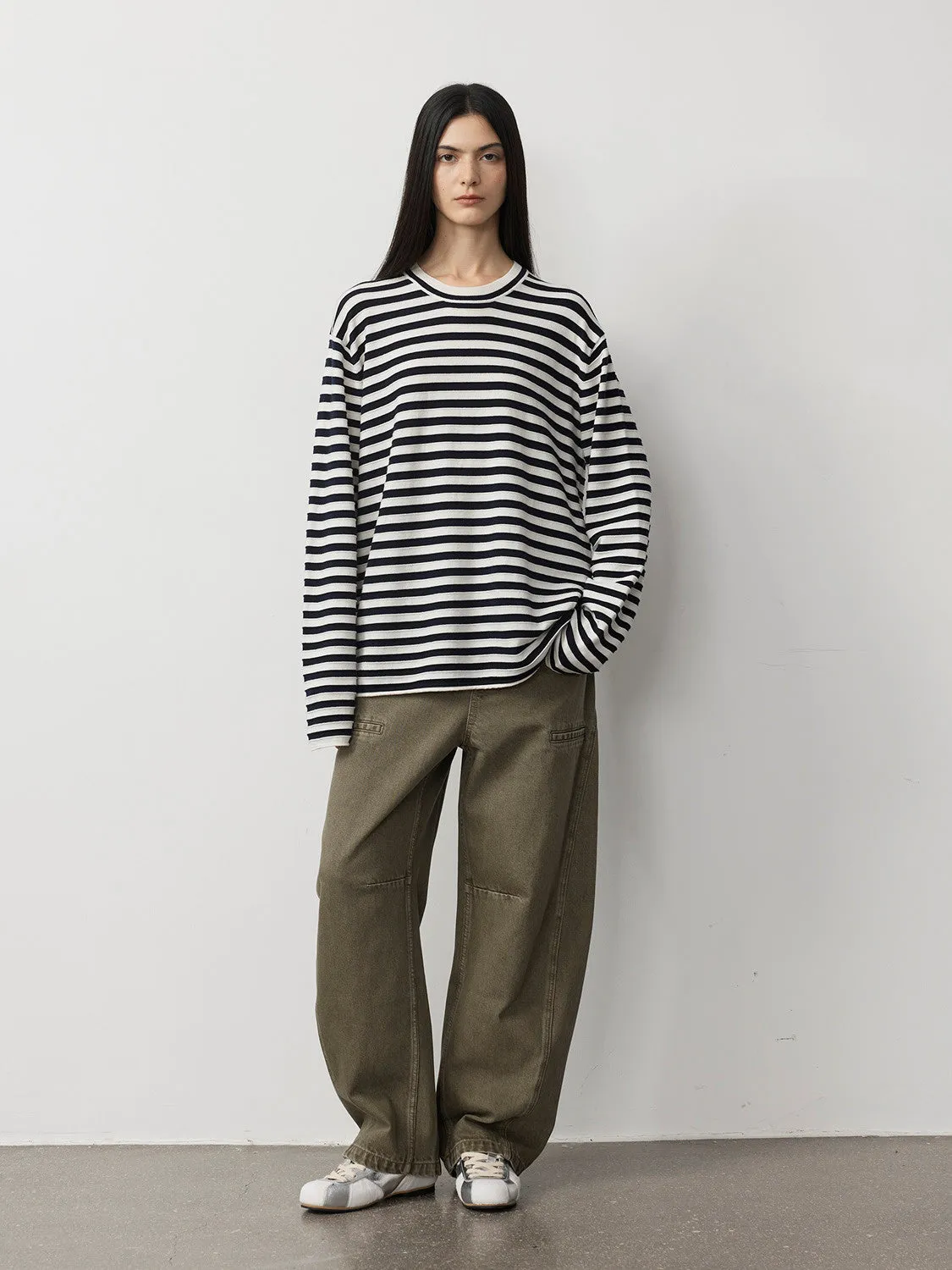 Cotton-Wool Striped Sweater