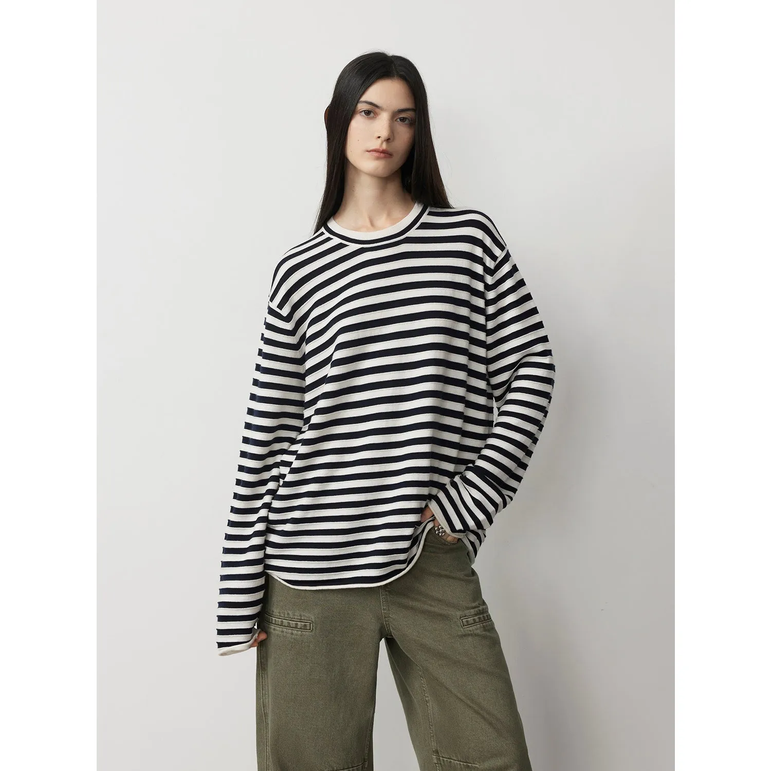Cotton-Wool Striped Sweater