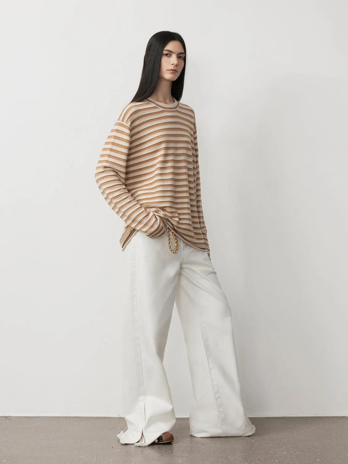 Cotton-Wool Striped Sweater