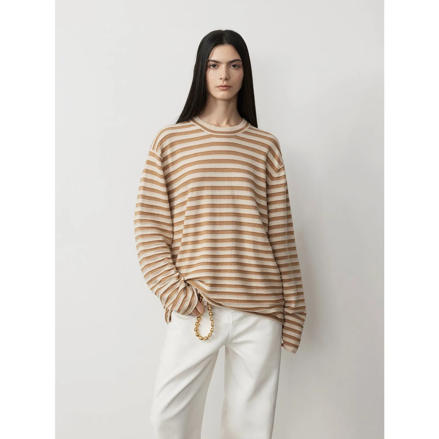Cotton-Wool Striped Sweater