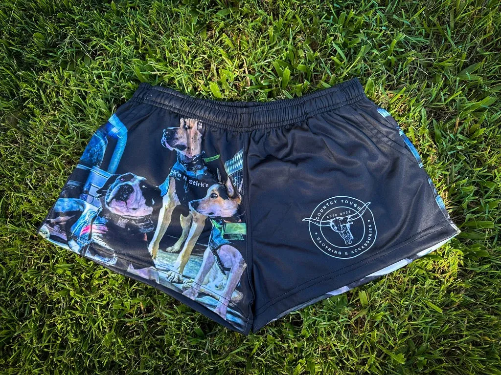 Country Tough - Man's Best Friend Footy Shorts Kids