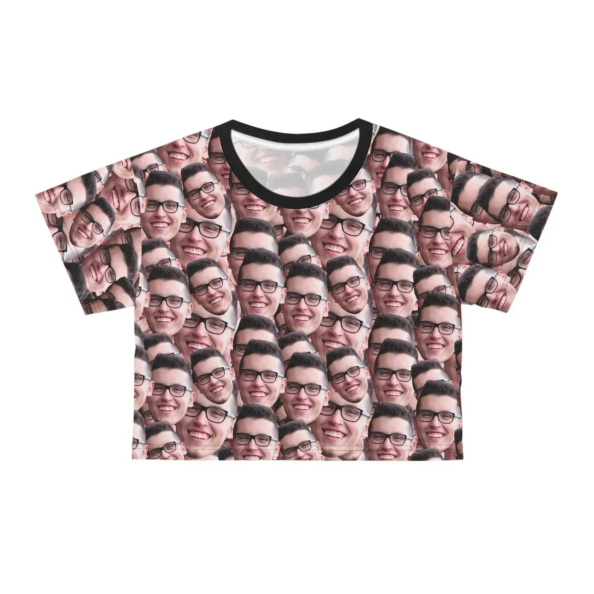 Crazy Faces Crop Tee