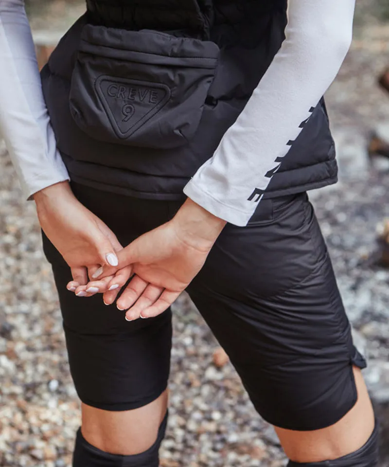 CREVE NINE: Women's Half Down Pants - Black