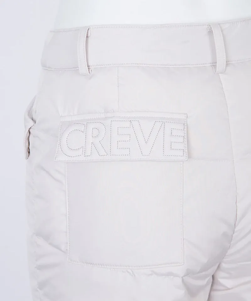 CREVE NINE: Women's Half Down Pants - Ivory