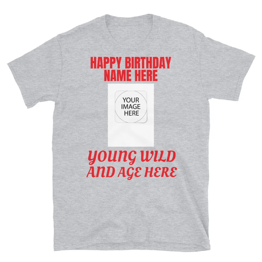 Custom Birthday Apparel Short-Sleeve Unisex T-Shirt