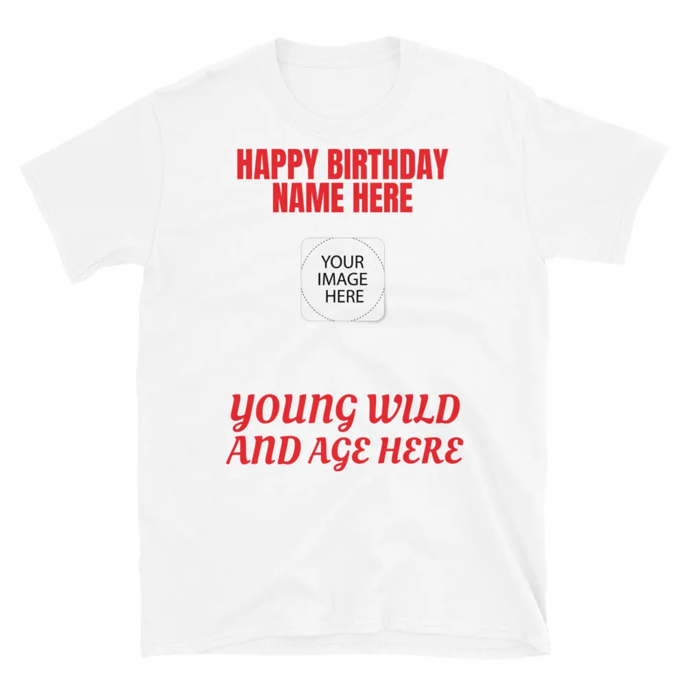 Custom Birthday Apparel Short-Sleeve Unisex T-Shirt