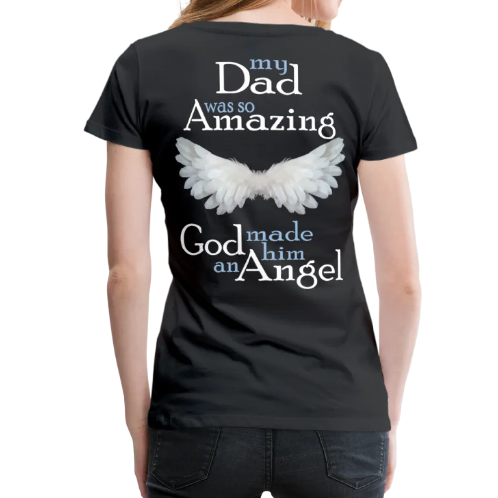 Dad Amazing Angel Women’s Premium T-Shirt (CK3582)