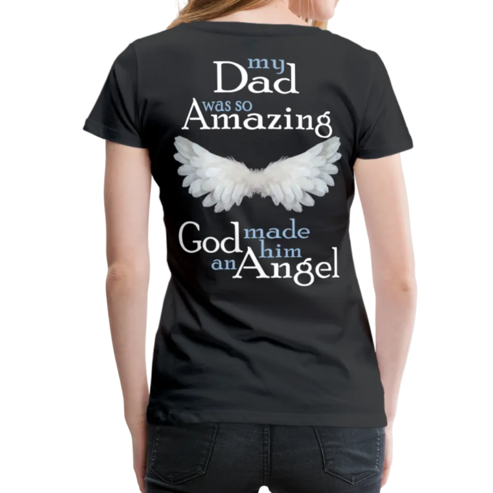 Dad Amazing Angel Women’s Premium T-Shirt (CK3582)