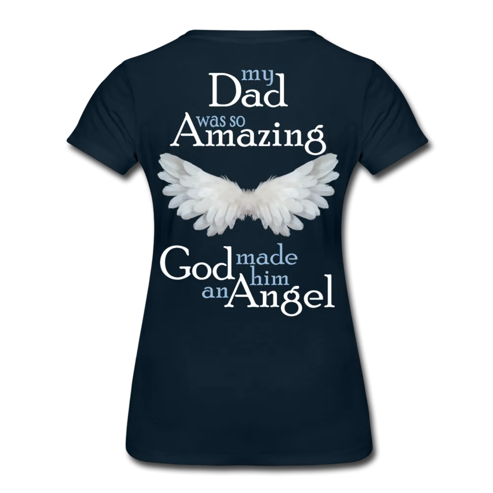 Dad Amazing Angel Women’s Premium T-Shirt (CK3582)