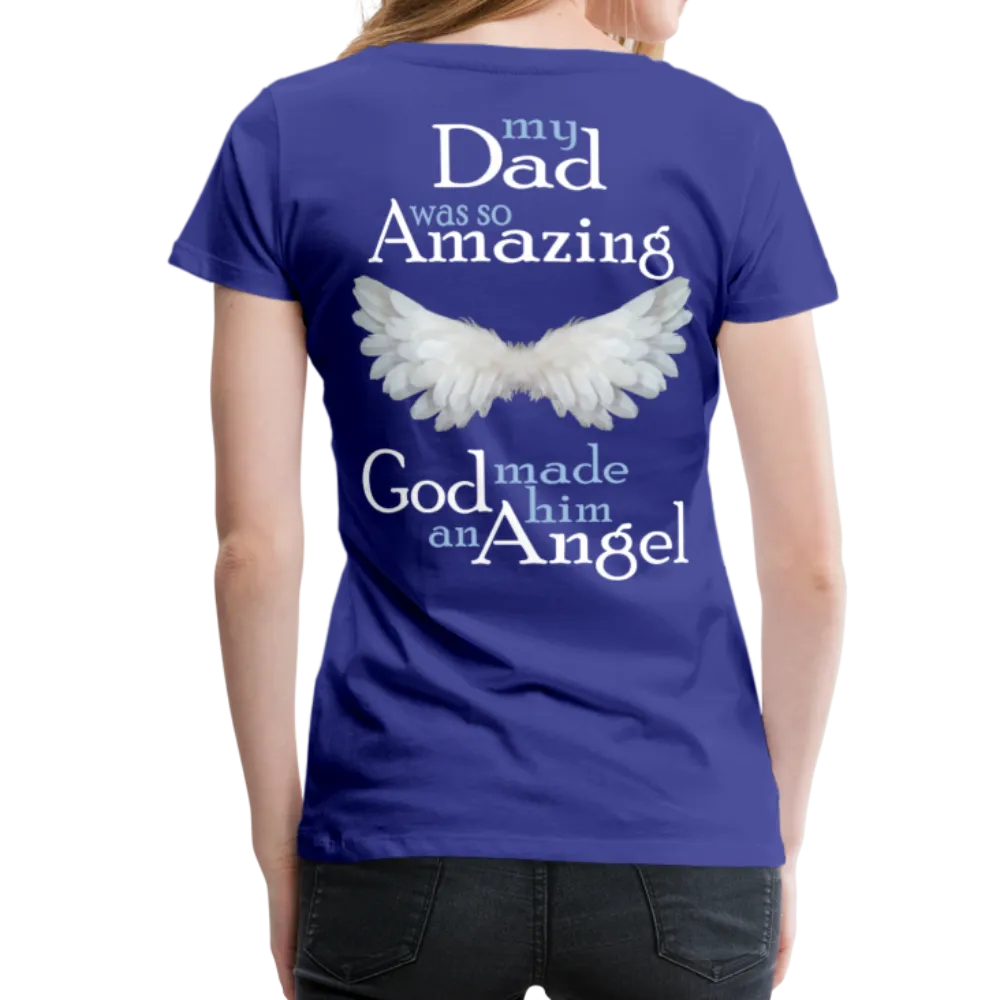 Dad Amazing Angel Women’s Premium T-Shirt (CK3582)