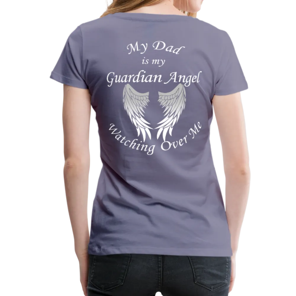 Dad Guardian Angel Women’s Premium T-Shirt (CK1454W)