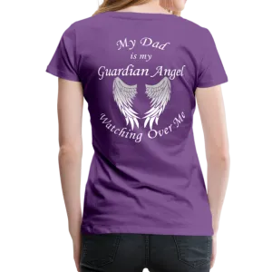 Dad Guardian Angel Women’s Premium T-Shirt (CK1454W)
