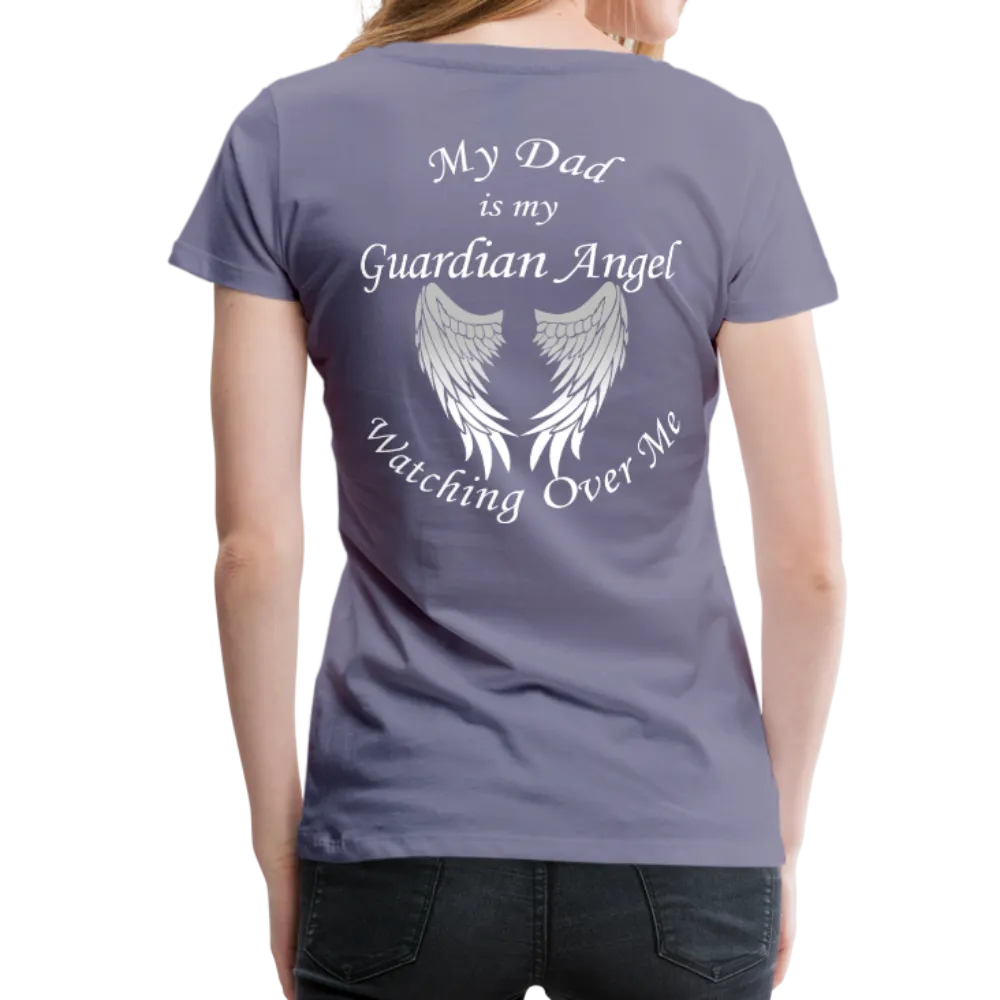 Dad Guardian Angel Women’s Premium T-Shirt (CK1454W)