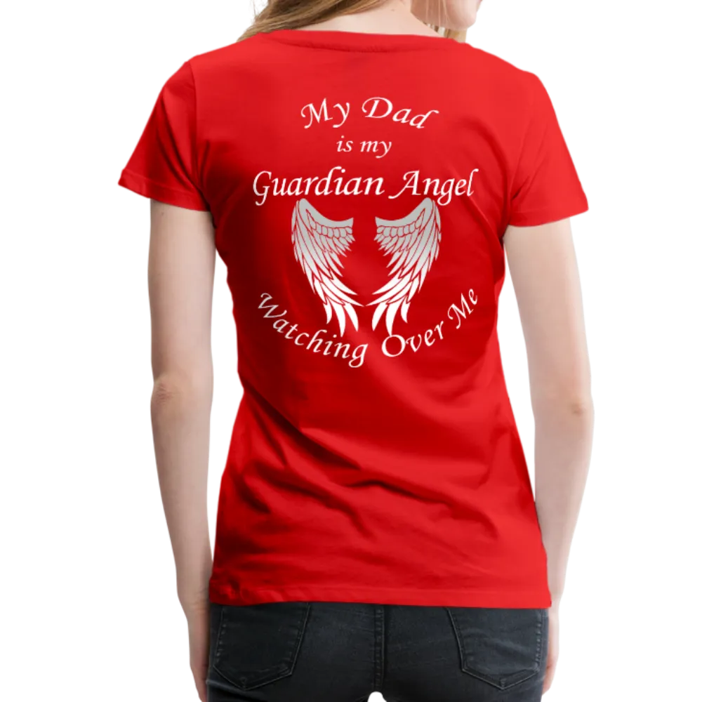 Dad Guardian Angel Women’s Premium T-Shirt (CK1454W)