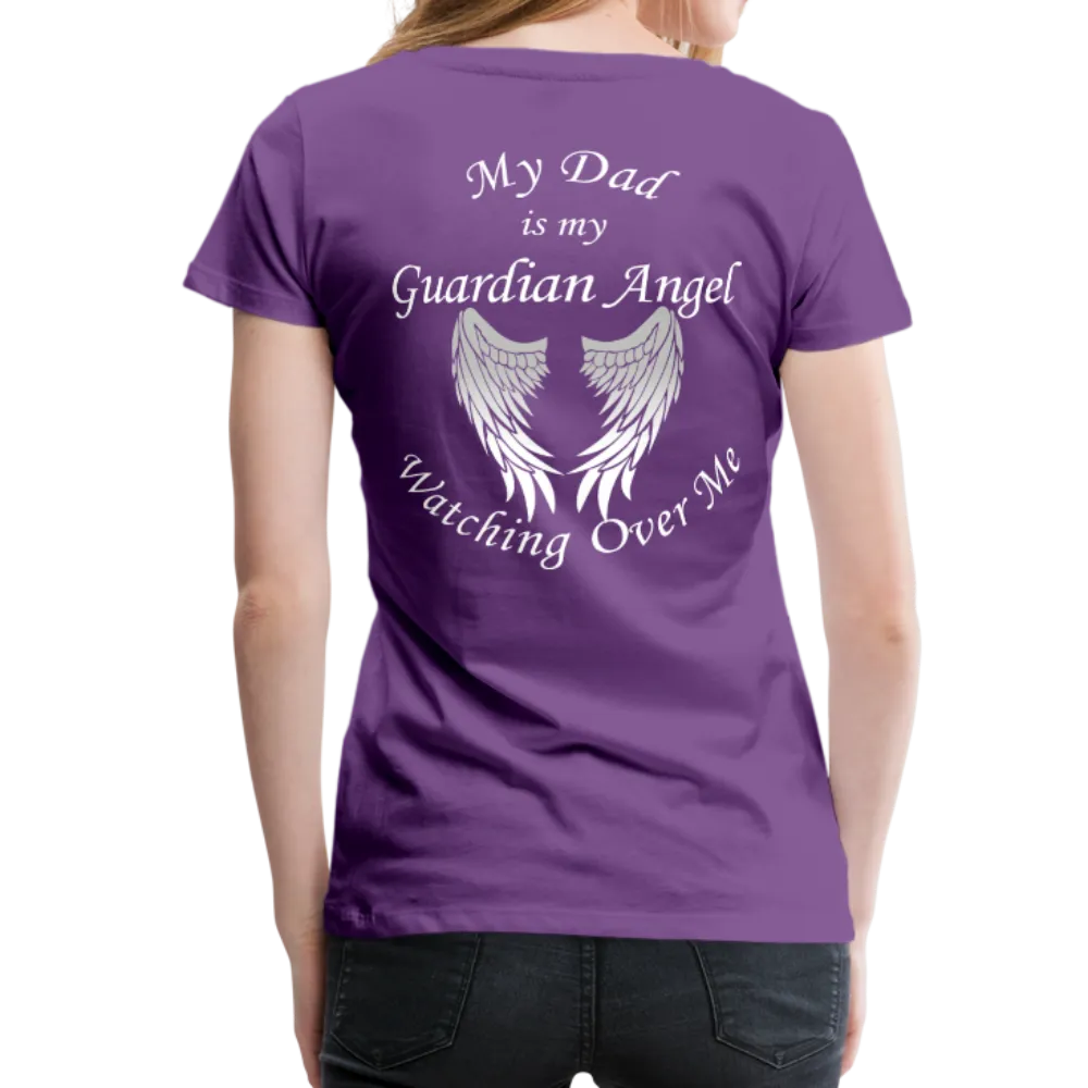 Dad Guardian Angel Women’s Premium T-Shirt (CK1454W)