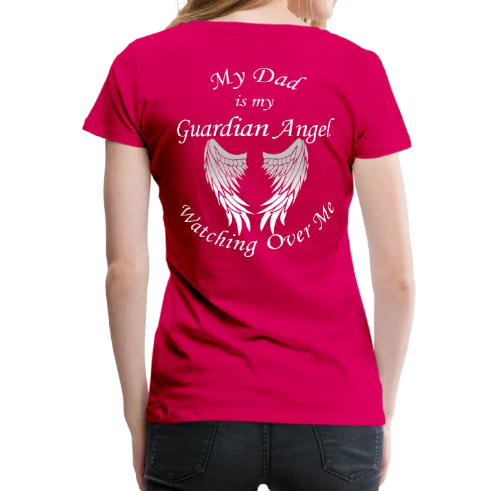 Dad Guardian Angel Women’s Premium T-Shirt (CK1454W)