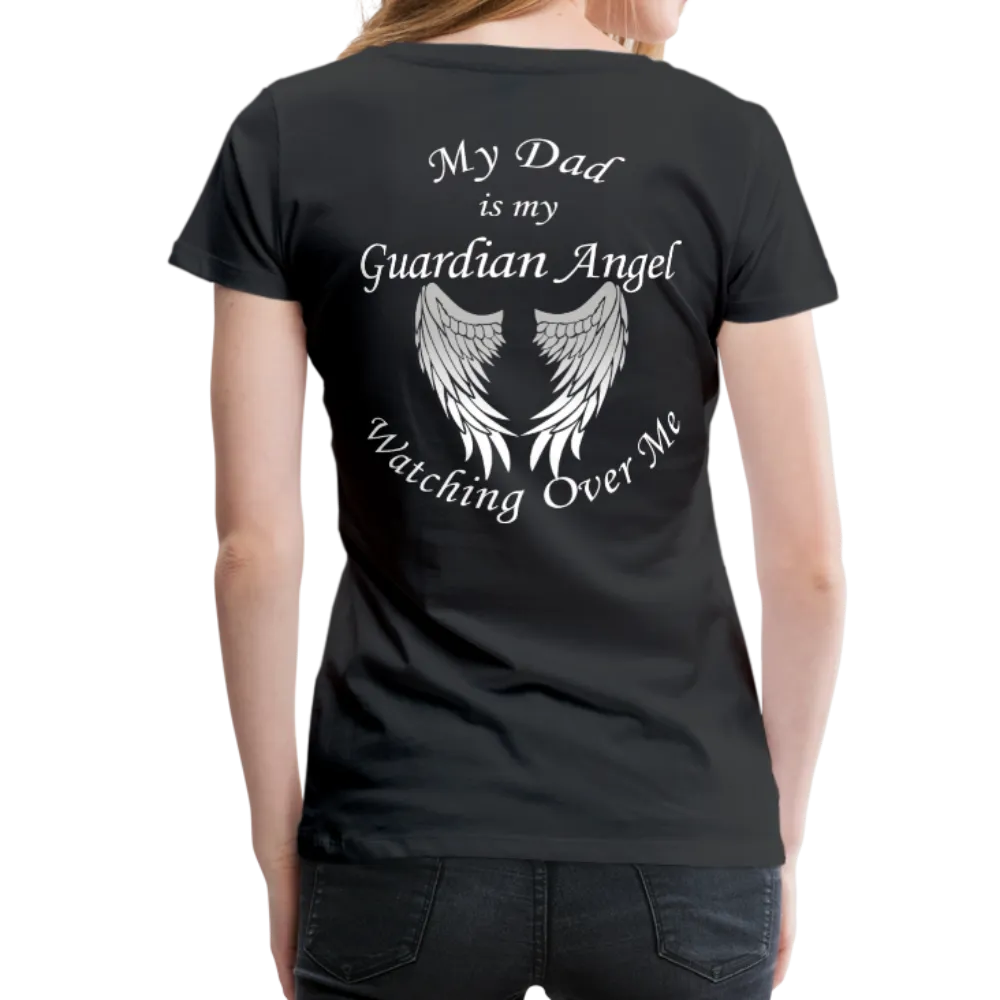 Dad Guardian Angel Women’s Premium T-Shirt (CK1454W)