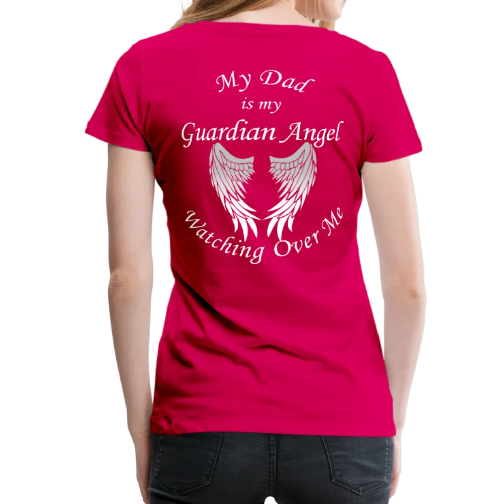 Dad Guardian Angel Women’s Premium T-Shirt (CK1454W)