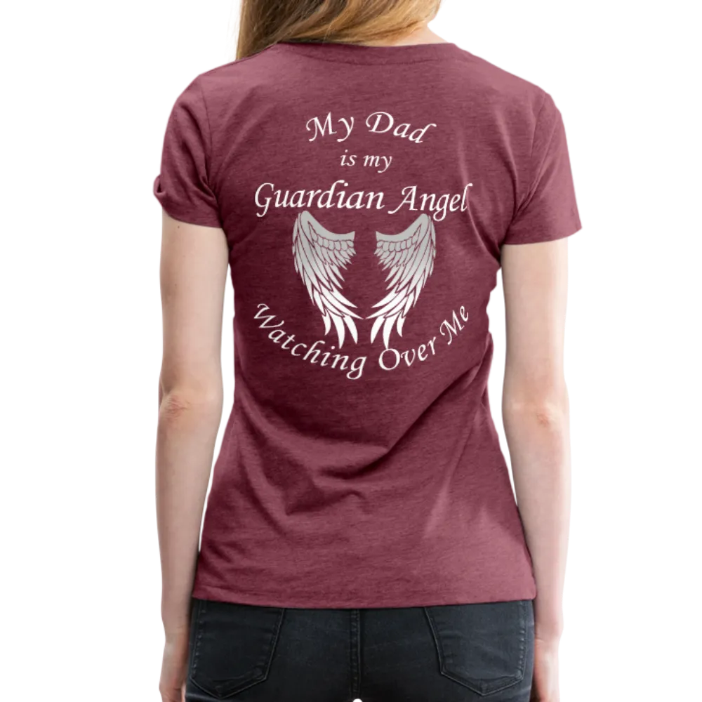 Dad Guardian Angel Women’s Premium T-Shirt (CK1454W)