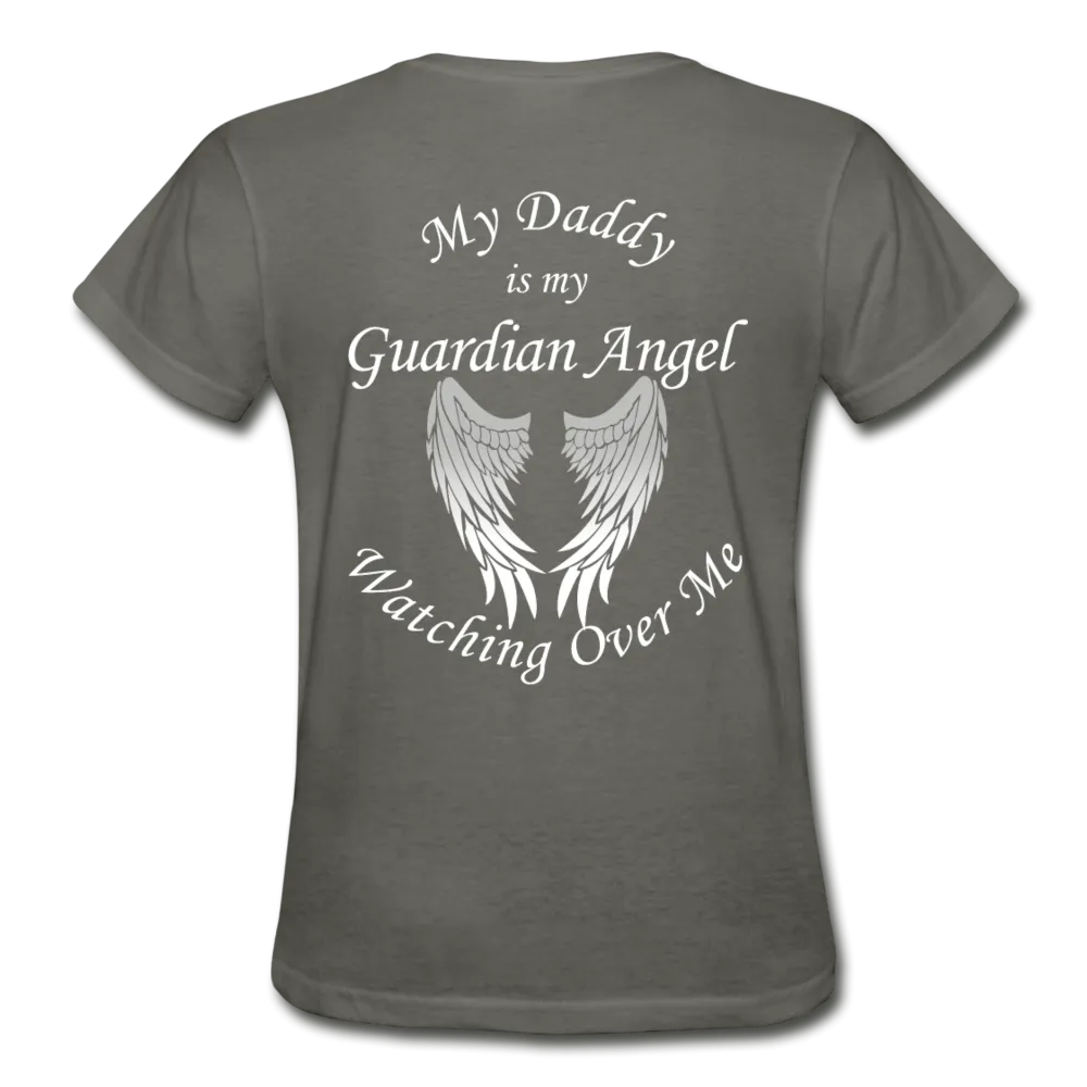 Daddy Guardian Angel Gildan Ultra Cotton Ladies T-Shirt (Ck1363)